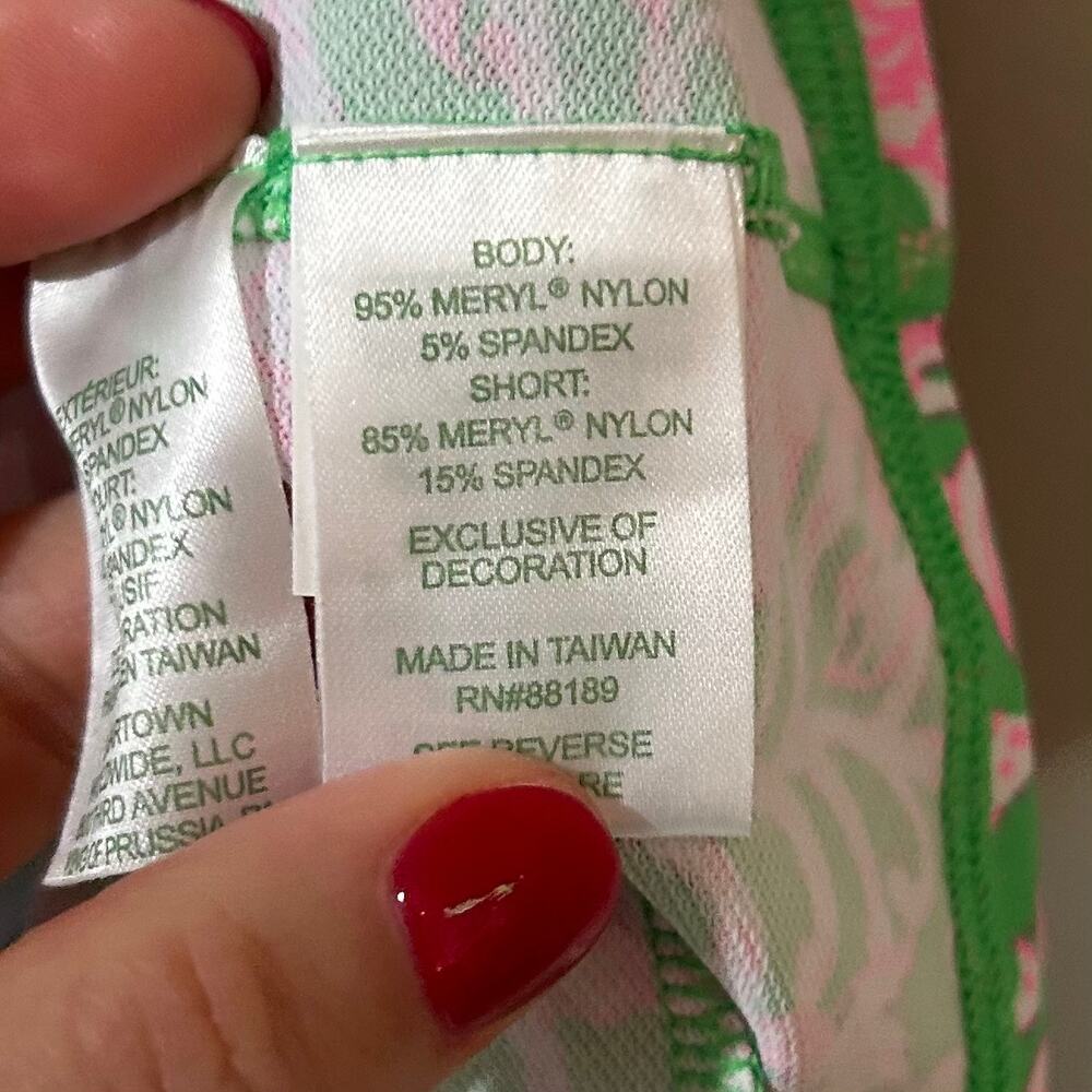 Lilly Pulitzer UPF 50+ Luxletic Maryana Skort Size L Fauna Green Pineapple Print - Picture 8 of 8